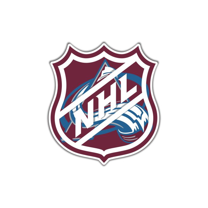 Colorado Avalanche - NHL Logo - Iron On - Custom Size