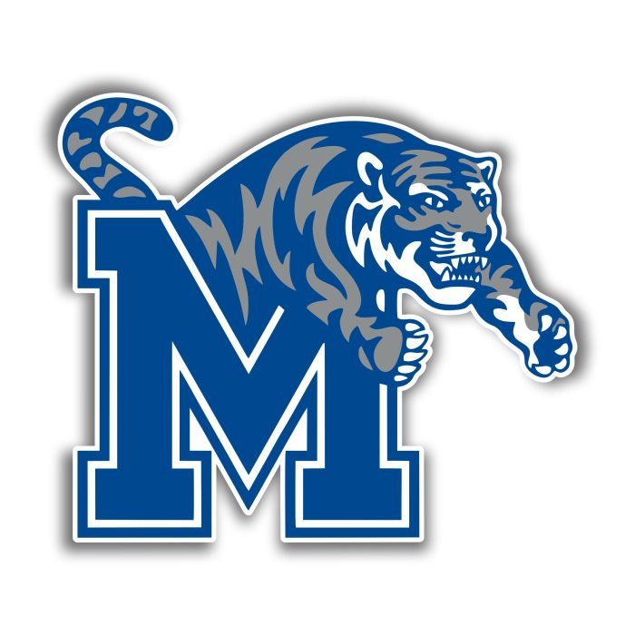 Memphis Tigers - Gray Tiger - Iron On - Custom Size