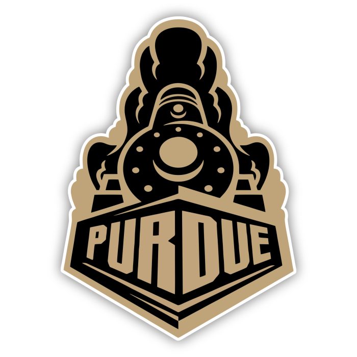 Purdue Boilermakers - Black and Gold Train - Iron On - Custom Size