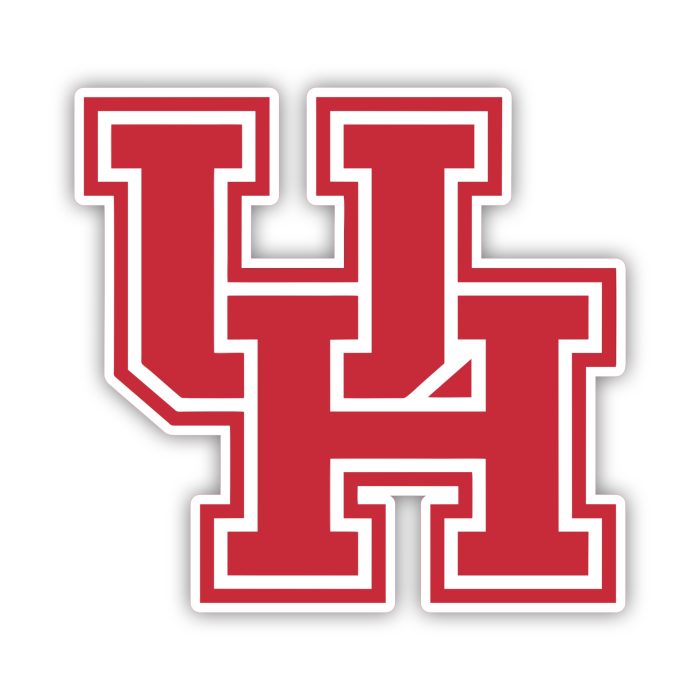 University of Houston Cougars - UH - Iron On - Custom Size