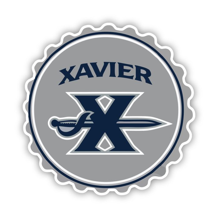 Xavier University - Gray Circle - Iron On - Custom Size