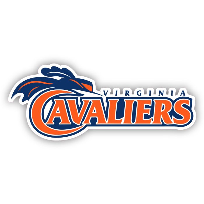 Virginia Cavaliers - Orange Lettering - Iron On - Custom Size