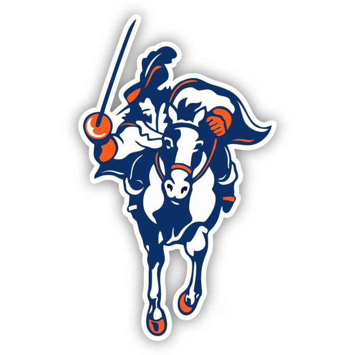 Virginia Cavaliers - Guy On Horse - Iron On - Custom Size