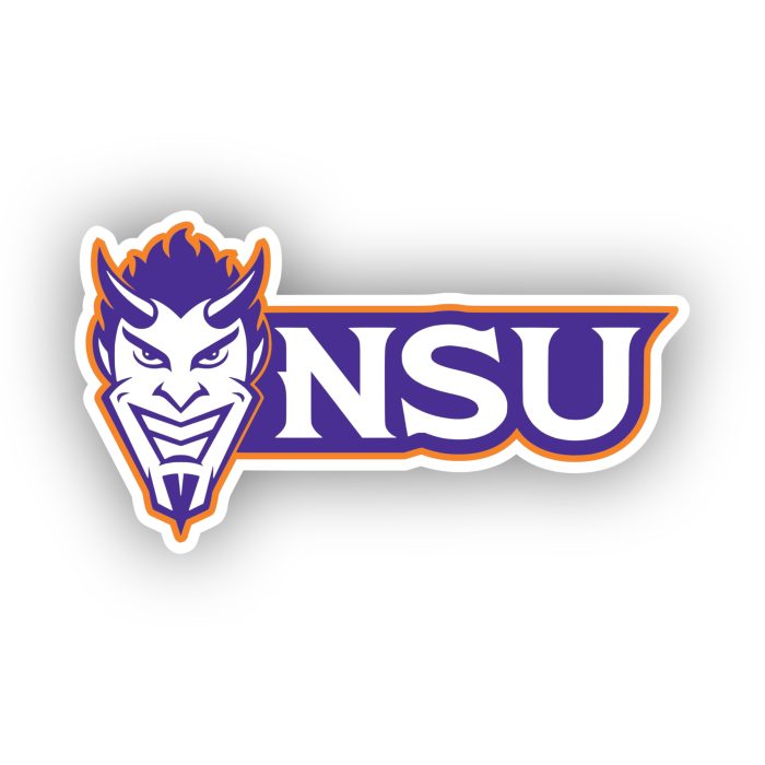 Northwestern State - Head with NSU Beside - Iron On - Custom Size