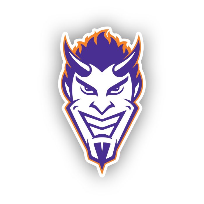 Northwestern State - Demon Head - Iron On - Custom Size