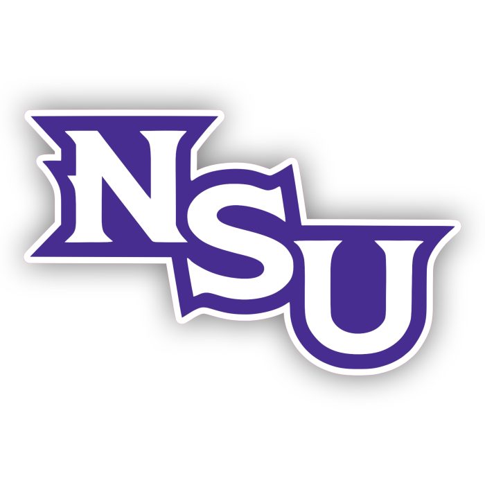 Northwestern State - Purple NSU - Iron On - Custom Size