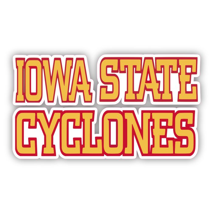 Iowa State Cyclones - Iron On - Custom Size