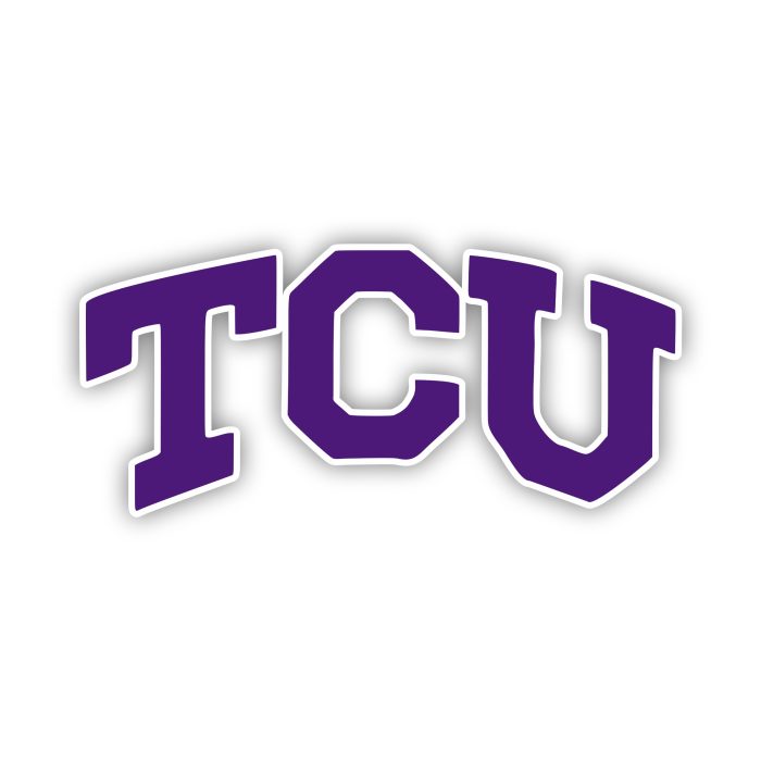 TCU Horned Frogs - Purple TCU - Iron On - Custom Size