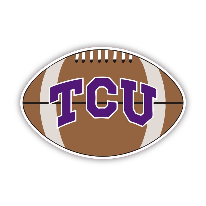 TCU Horned Frogs - Football - Iron On - Custom Size