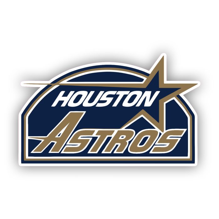 Houston Astros - Blue Old School Logo - Iron On - Custom Size