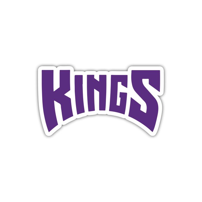 Sacramento Kings - Curved Kings - Temporary Tattoo