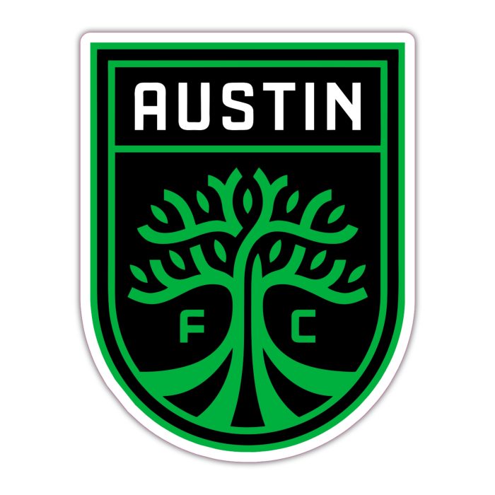 Austin FC Soccer Team - Black And Green With Name - Iron On - Custom Size