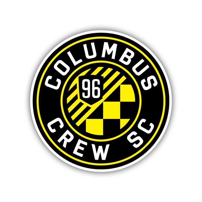 Columbus Crew SC - Black Circle With Name - Iron On - Custom Size