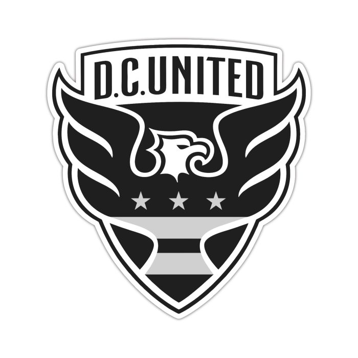 DC United - Eagle With Name - Iron On - Custom Size