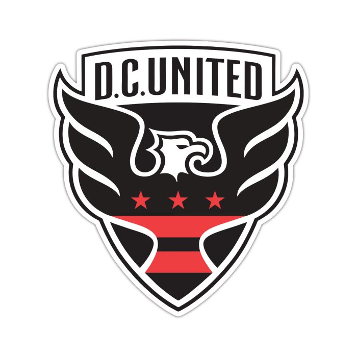 DC United - Eagle With Name And Red Stars - Iron On - Custom Size