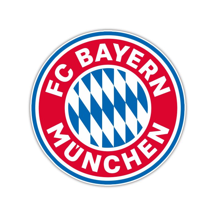 FC Bayern Munich - Red Circle With Name - Iron On - Custom Size