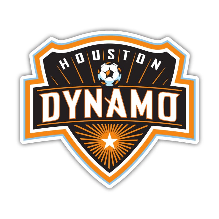 Houston Dynamo - Logo - Iron On - Custom Size