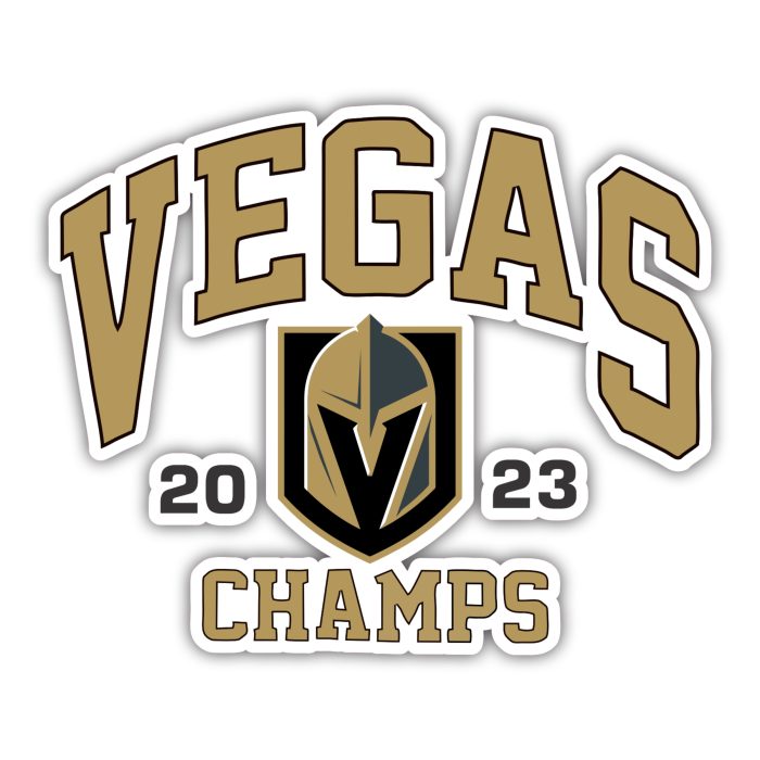 Vegas Golden Knights - Vegas Champs 2023 - Iron On - Custom Size