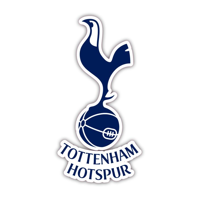 Tottenham Hotspur Full Color Vinyl Sticker - Custom Size