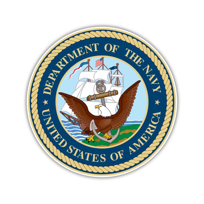 Navy - Department Of The Navy - Iron On - Custom Size