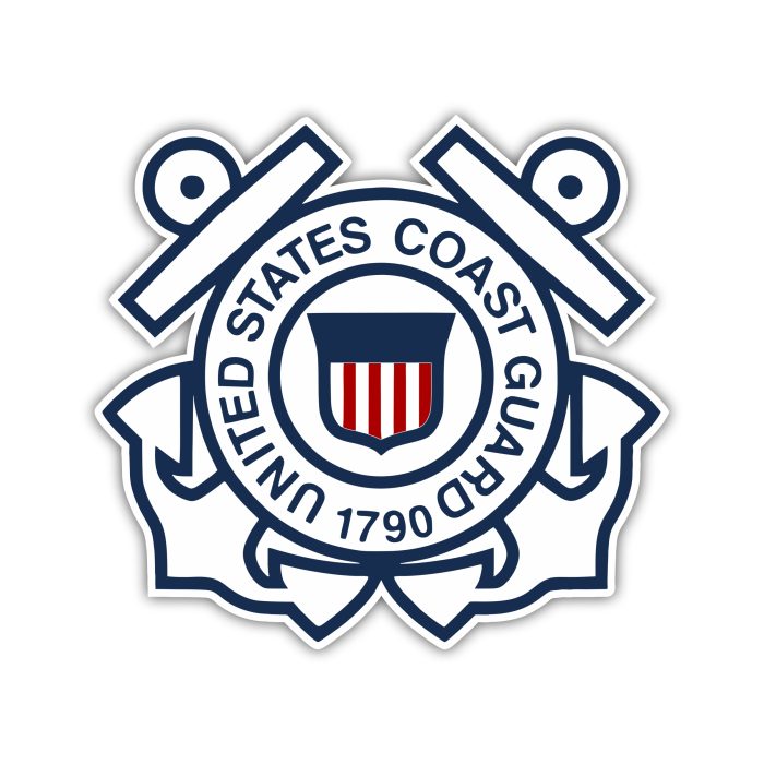 Coast Guard - Logo - Iron On - Custom Size