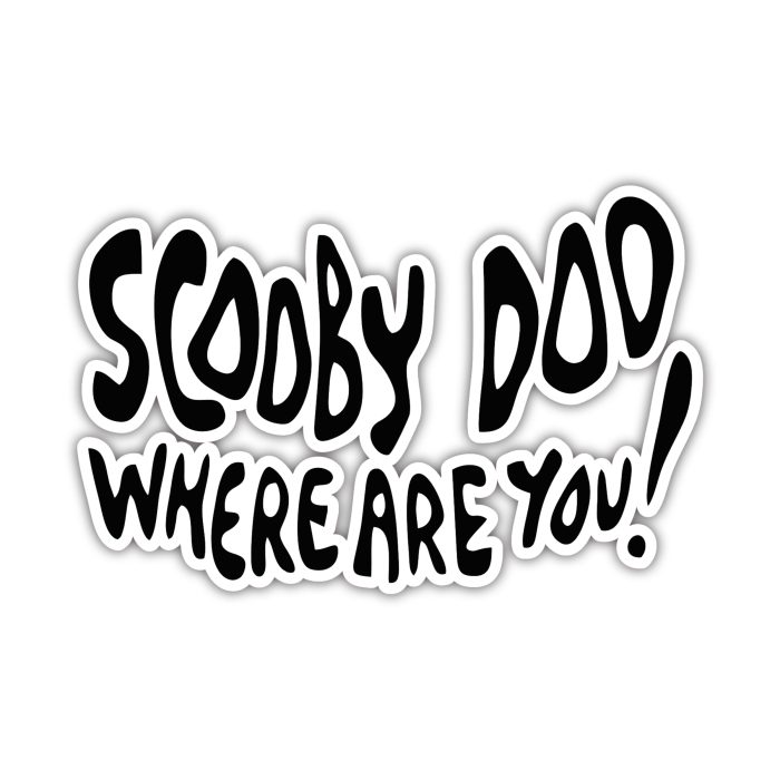 Scooby Doo - Scooby Doo Where Are You - Iron On - Custom Size