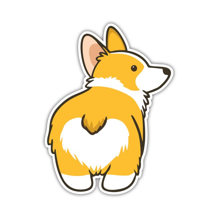 Corgi - Iron On - Custom Size