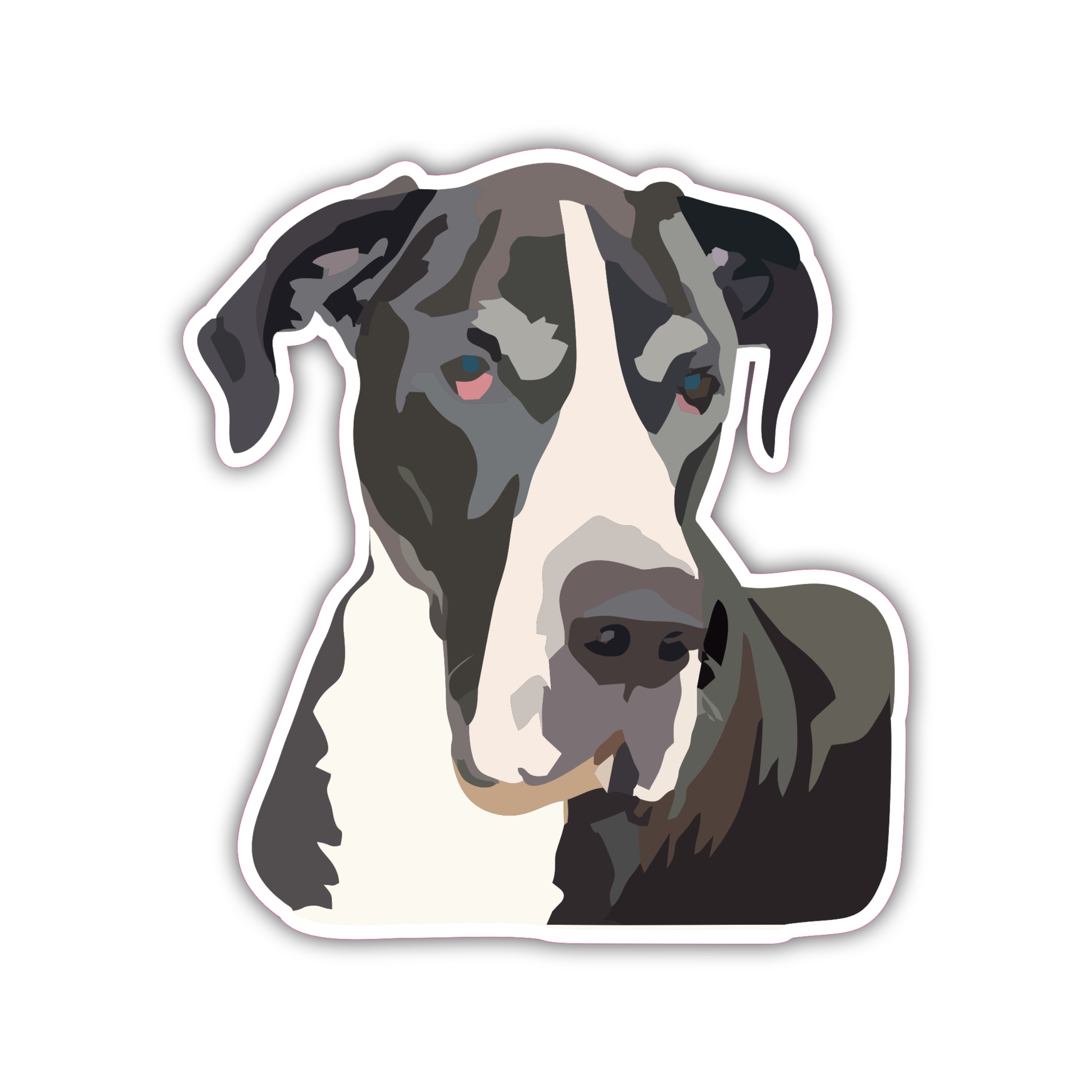 Great Dane - Iron On - Custom Size