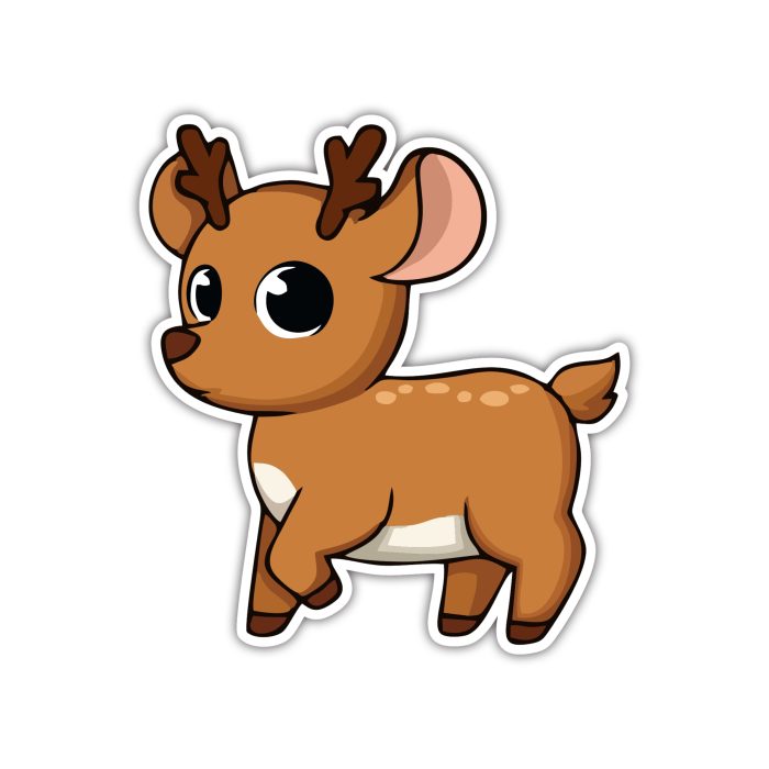 Reindeer - Iron On - Custom Size