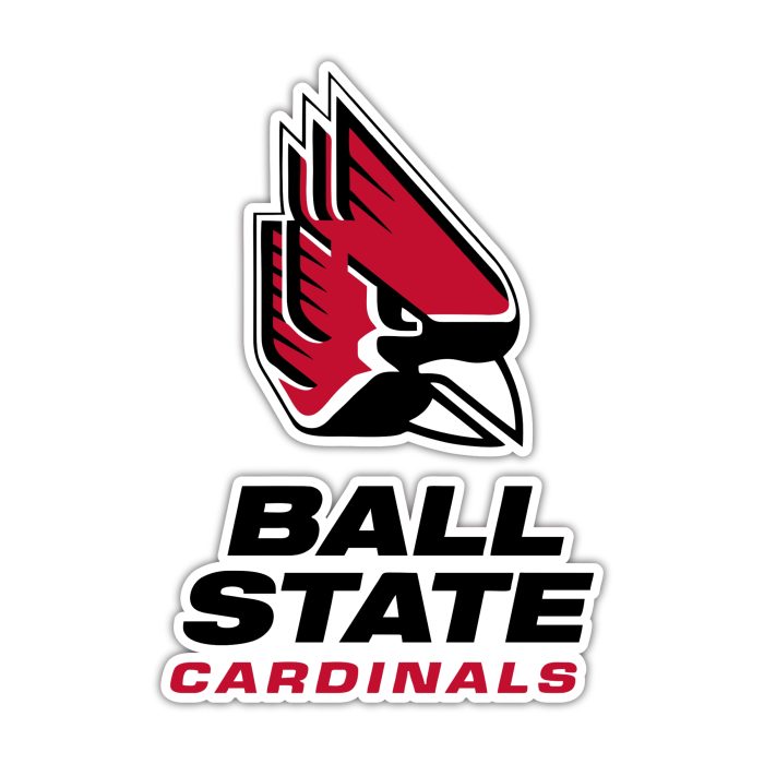 Ball State Cardinals - Head With Name - Temporary Tattoo