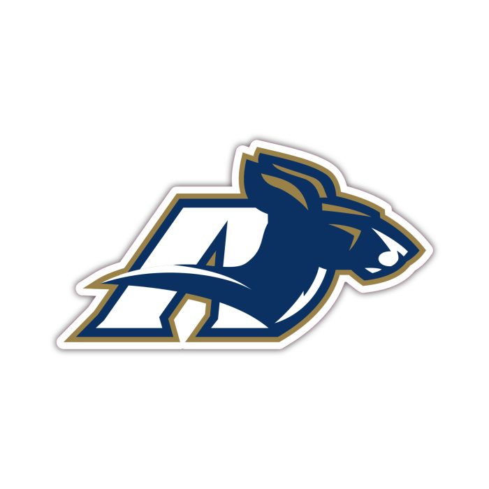 Akron Zips - A With Kangaroo - Temporary Tattoo