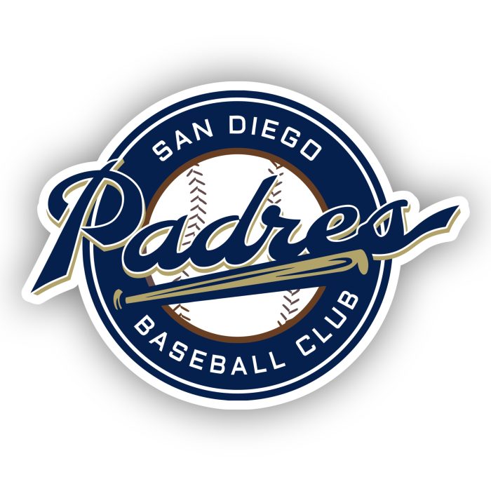 San Diego Padres - Blue Circle Baseball Club - Iron On - Custom Size