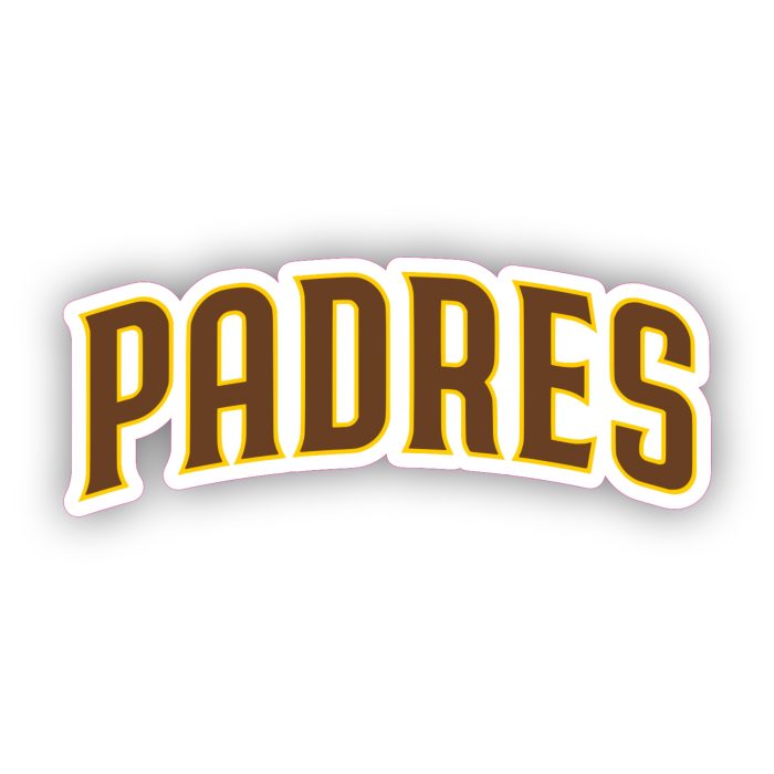 San Diego Padres - Light Brown Padres - Iron On - Custom Size