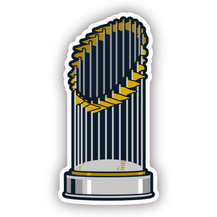 World Series Trophy - Iron On - Custom Size