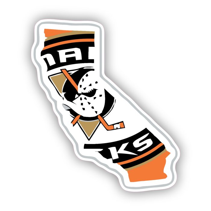 Anaheim Ducks - State - Iron On - Custom Size