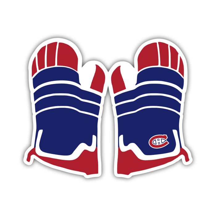 Montreal Canadiens - Mittens - Iron On - Custom Size