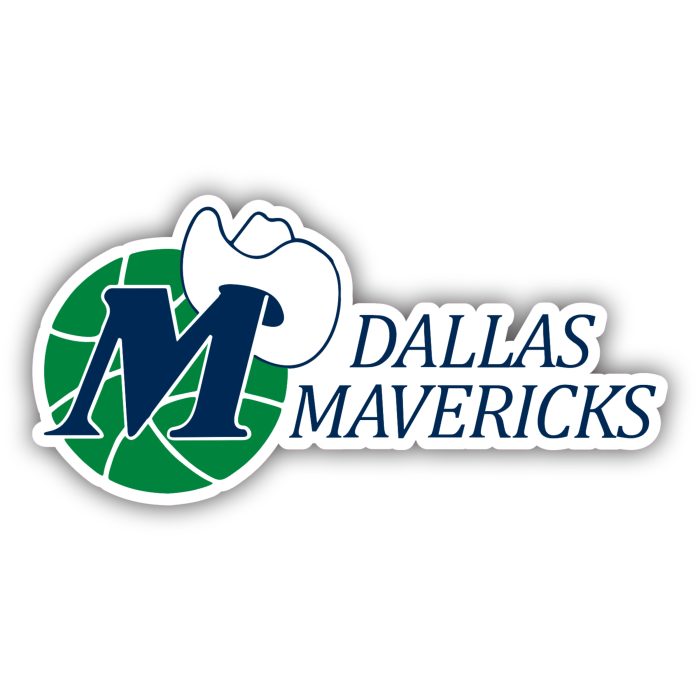 Dallas Mavericks - Basketball With Hat And Name - Iron On - Custom Size