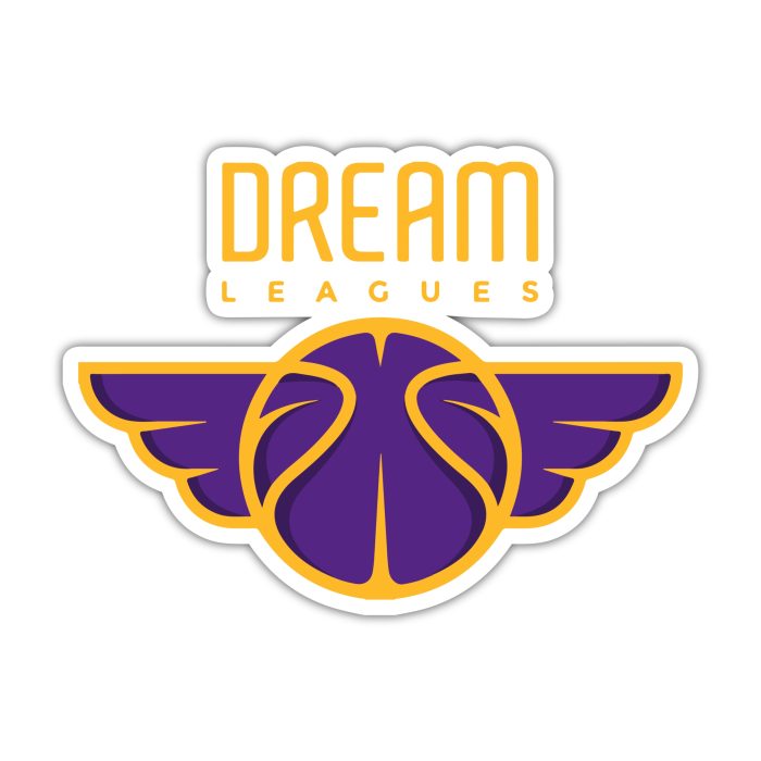 Los Angeles Lakers - Dream Leagues - Iron On - Custom Size