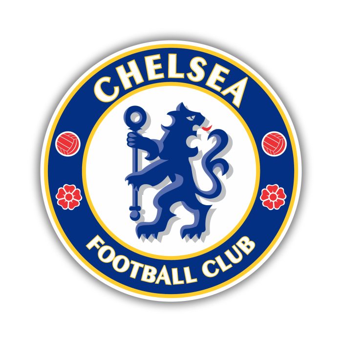 Chelsea FC - Blue Circle With Name - Iron On - Custom Size