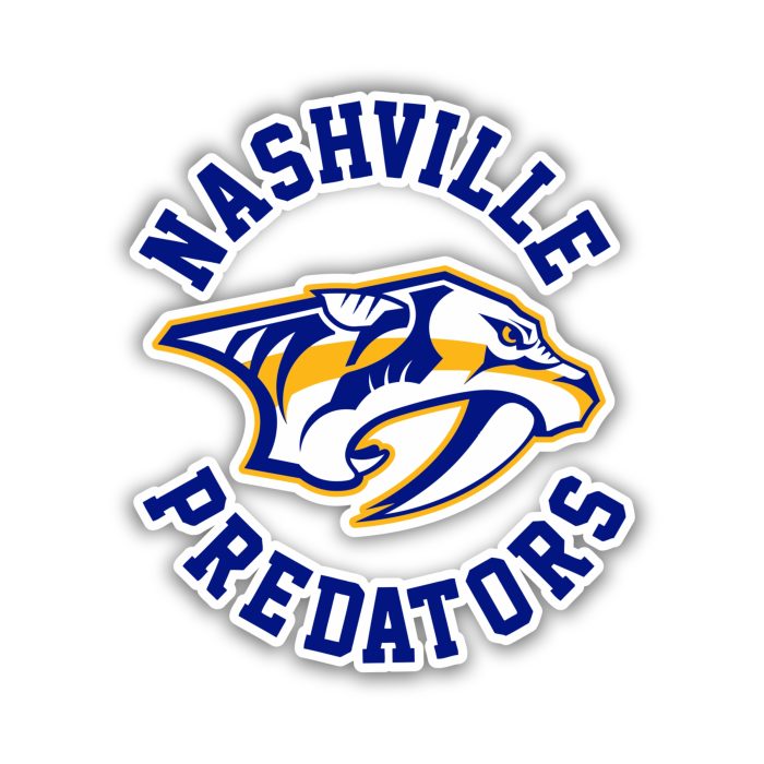 Nashville Predators - Tiger With Name - Iron On - Custom Size