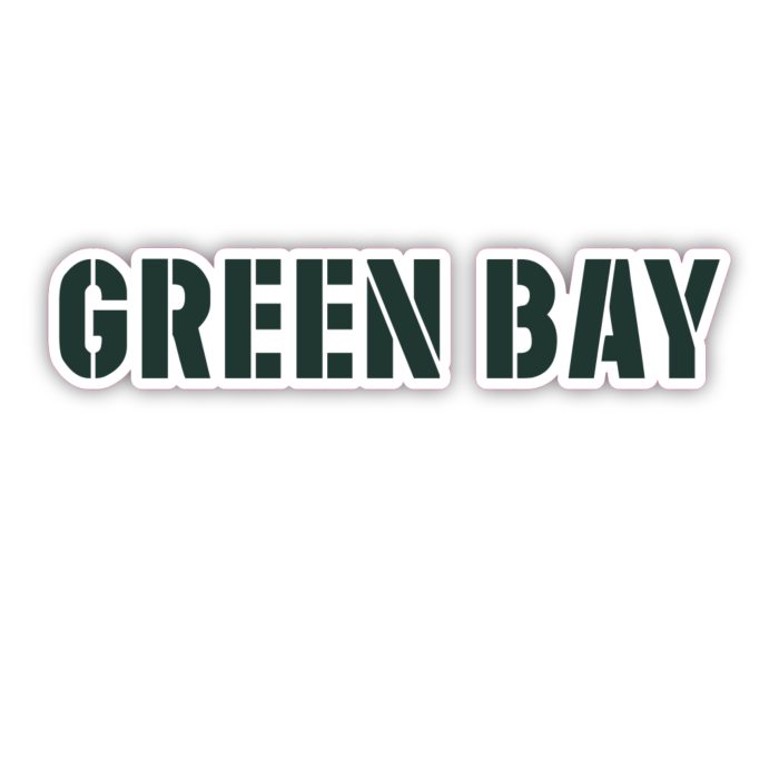 Green Bay Packers - Green Lettering - Iron On - Custom Size