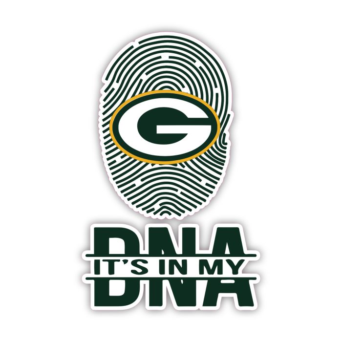 Green Bay Packers - It's In My DNA Fingerprint - Iron On - Custom Size