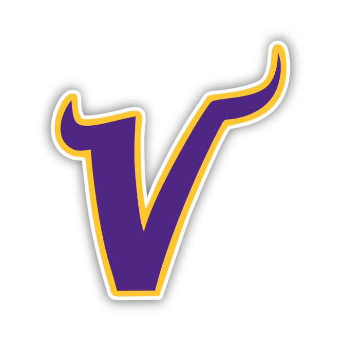 Minnesota Vikings - V - Iron On - Custom Size