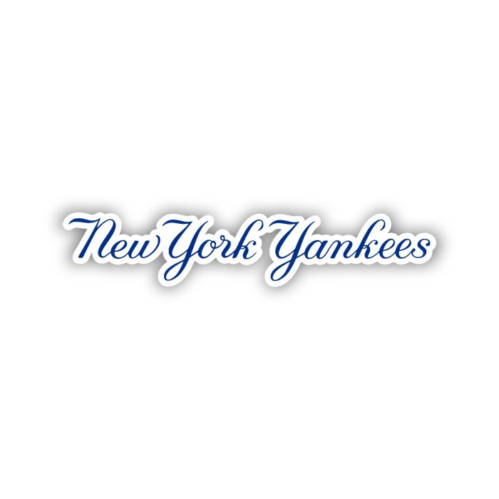 New York Yankees - Name Cursive - Iron On - Custom Size