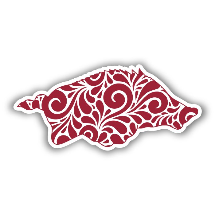 Arkansas Razorbacks - Iron On - Custom Size