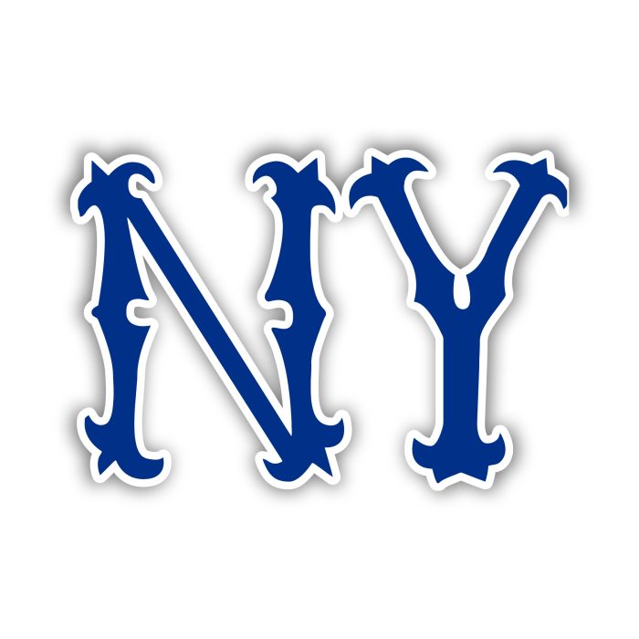 New York Yankees - Spiky NY - Iron On - Custom Size