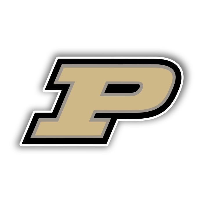 Purdue Boilermakers - P - Iron On - Custom Size