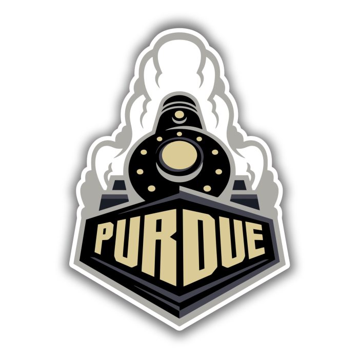 Purdue Boilermakers - Black Train - Iron On - Custom Size