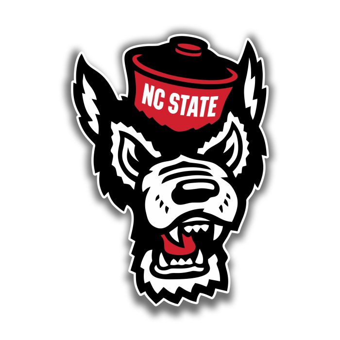 NC State Wolfpack - Wolf Head - Iron On - Custom Size