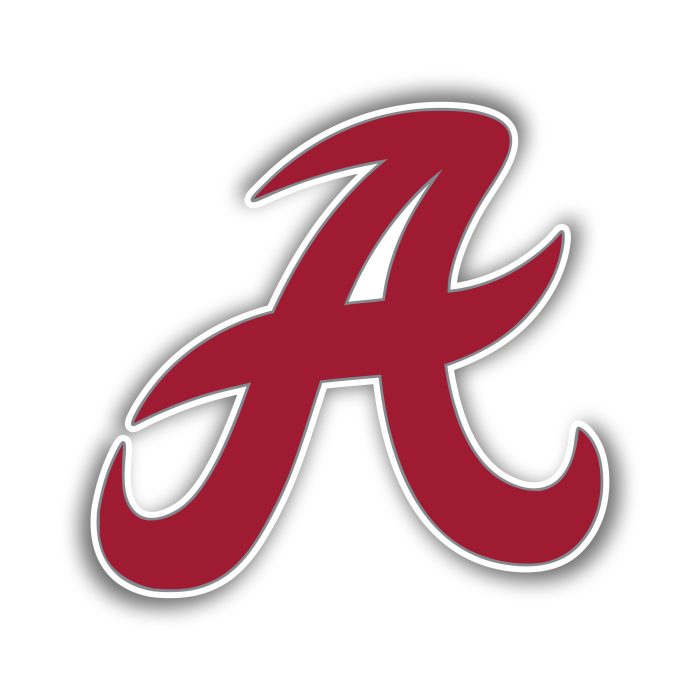 Alabama Crimson Tide - Crimson A - Temporary Tattoo